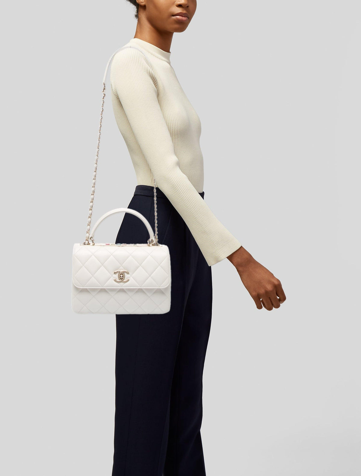 Chanel Trendy CC White Bag