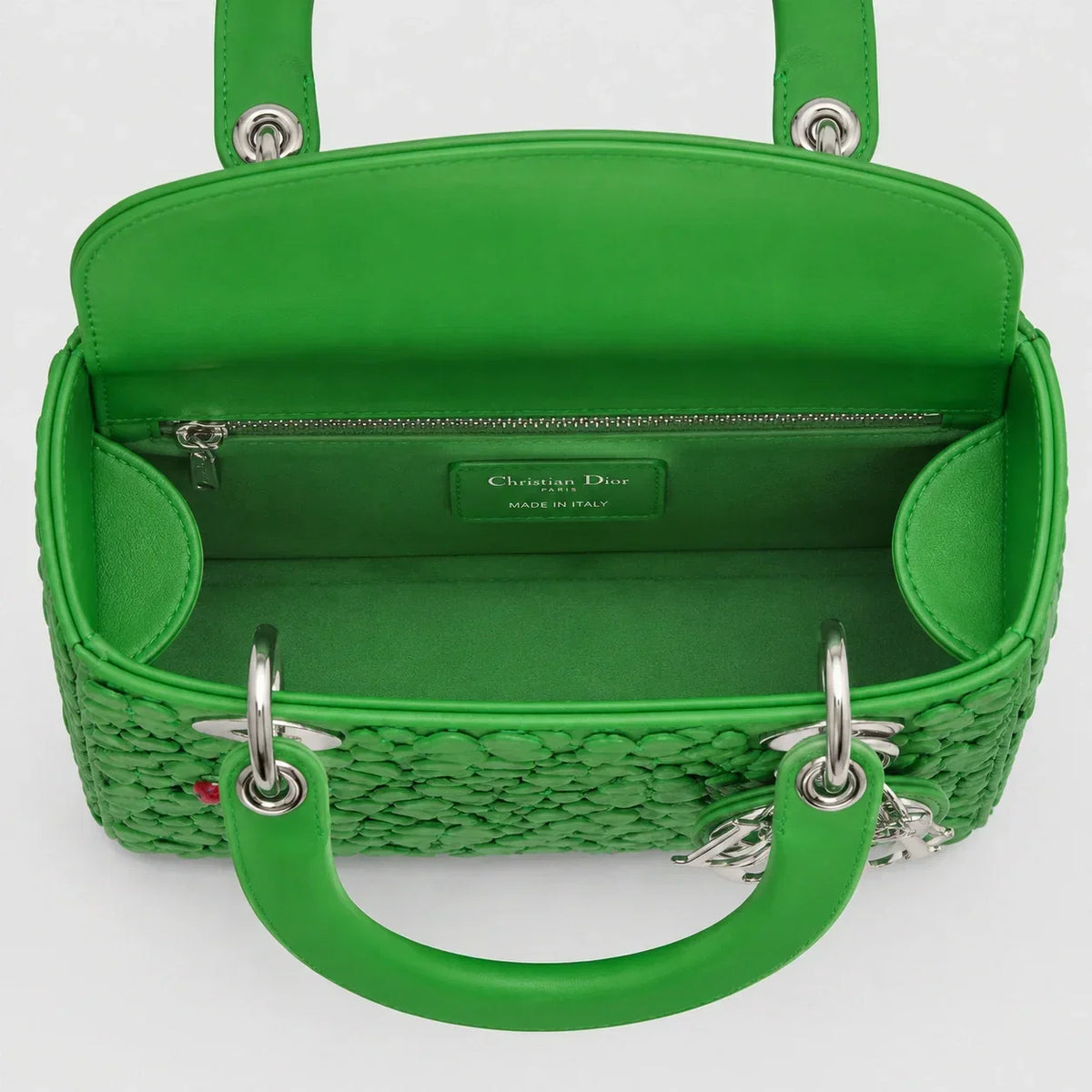 Lady Dior Clover Allover Lambskin Lucky Green — Größenvergleich | Luren Authentisch