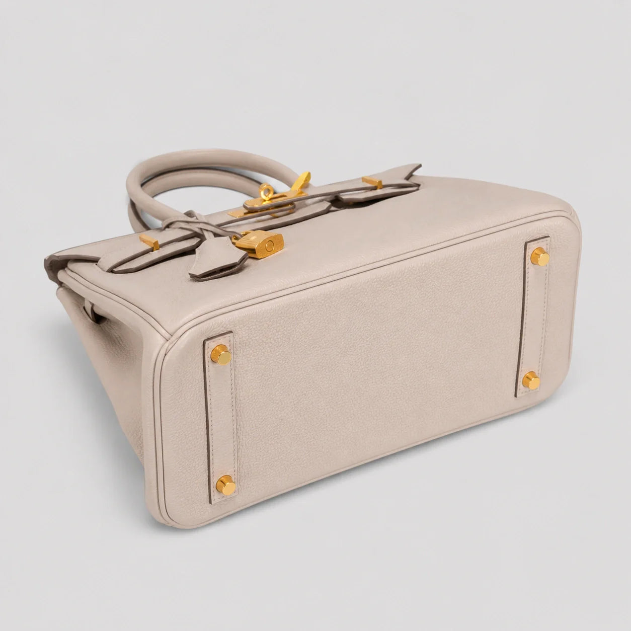 Hermès Birkin 30 Togo Craie Gold — Beschläge Detailansicht | Luren Authentisch