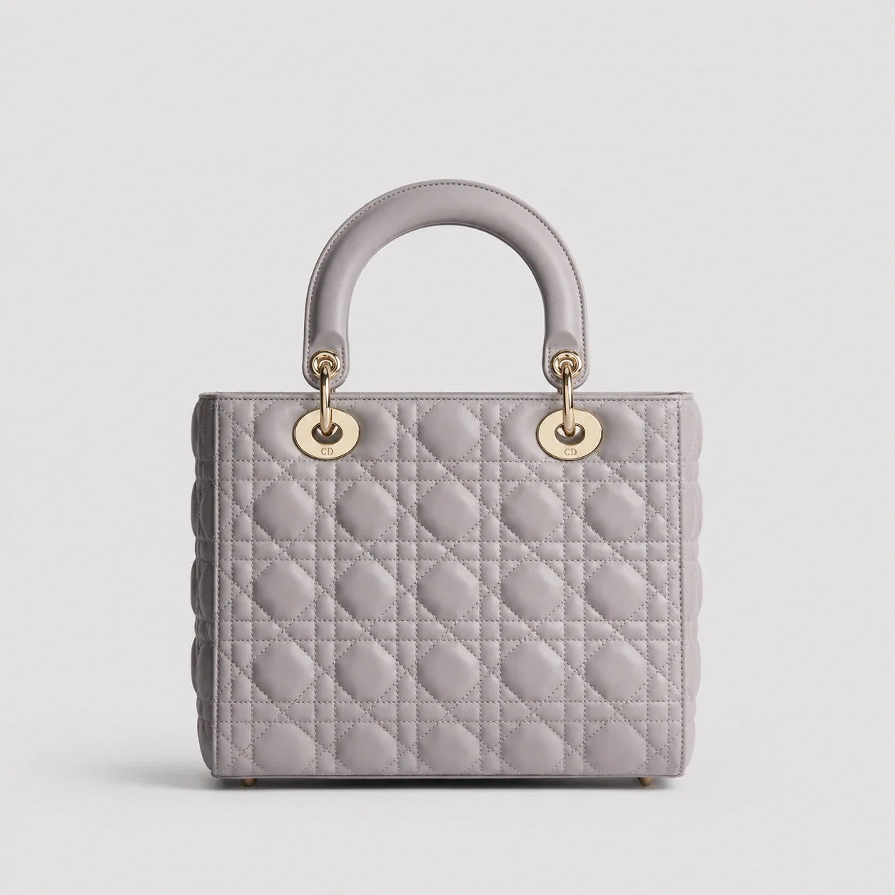 Lady Dior Cannage Lammleder Trianon Grau — Rückansicht | Luren Authentisch
