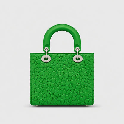 Lady Dior Clover Allover Lammleder Lucky Green — Rückansicht | Luren Authentisch